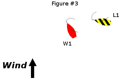 L and W at position #1 without the leeward mark and zone.